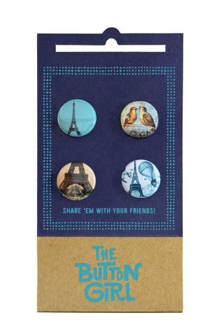Eiffel Tower! button set